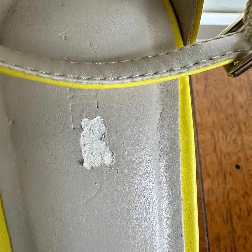 Apt. 9 women’s yellow sling 4” heels